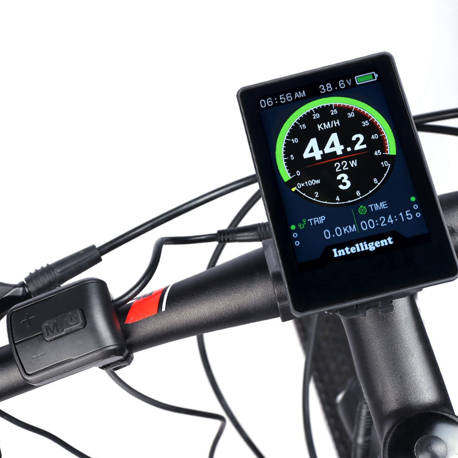 Compteur D'affichage de Vélo électrique, Compteur de Couleur de Vélo de Montagne étanche 860C Accessoires de Vélo en Verre Trempé
