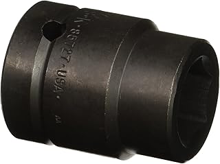 SK Hand Tool 85727 1-Inch Drive Standard Impact Socket, 27mm