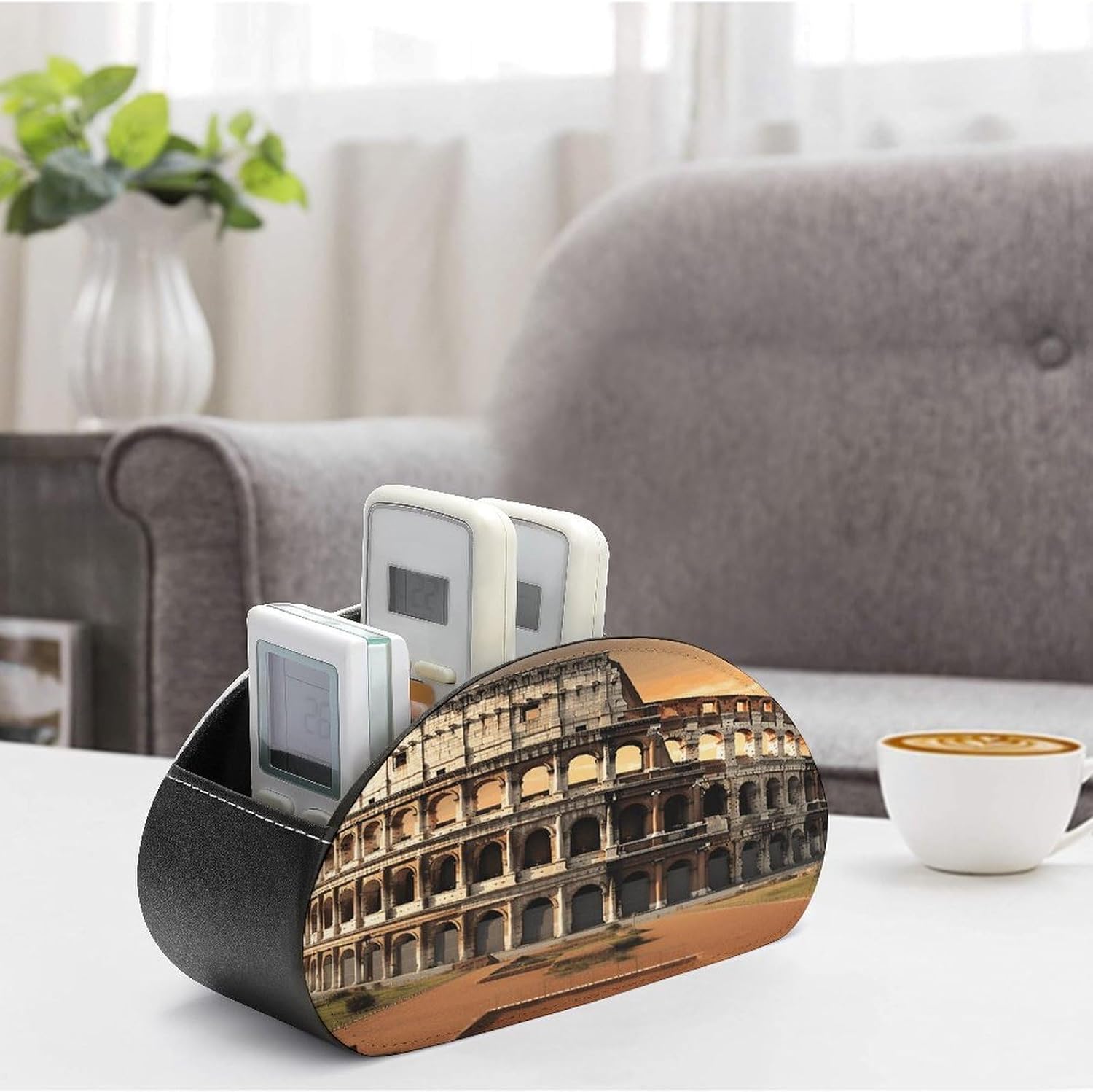 Ancient Colosseum PU Leather Remote Control Holder image 4