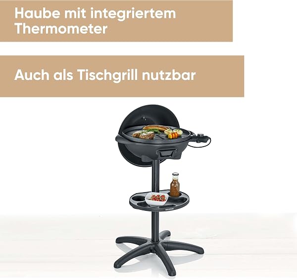 Nahaufnahme der keramisch beschichteten Grillplatte des SEVERIN PG 8541.