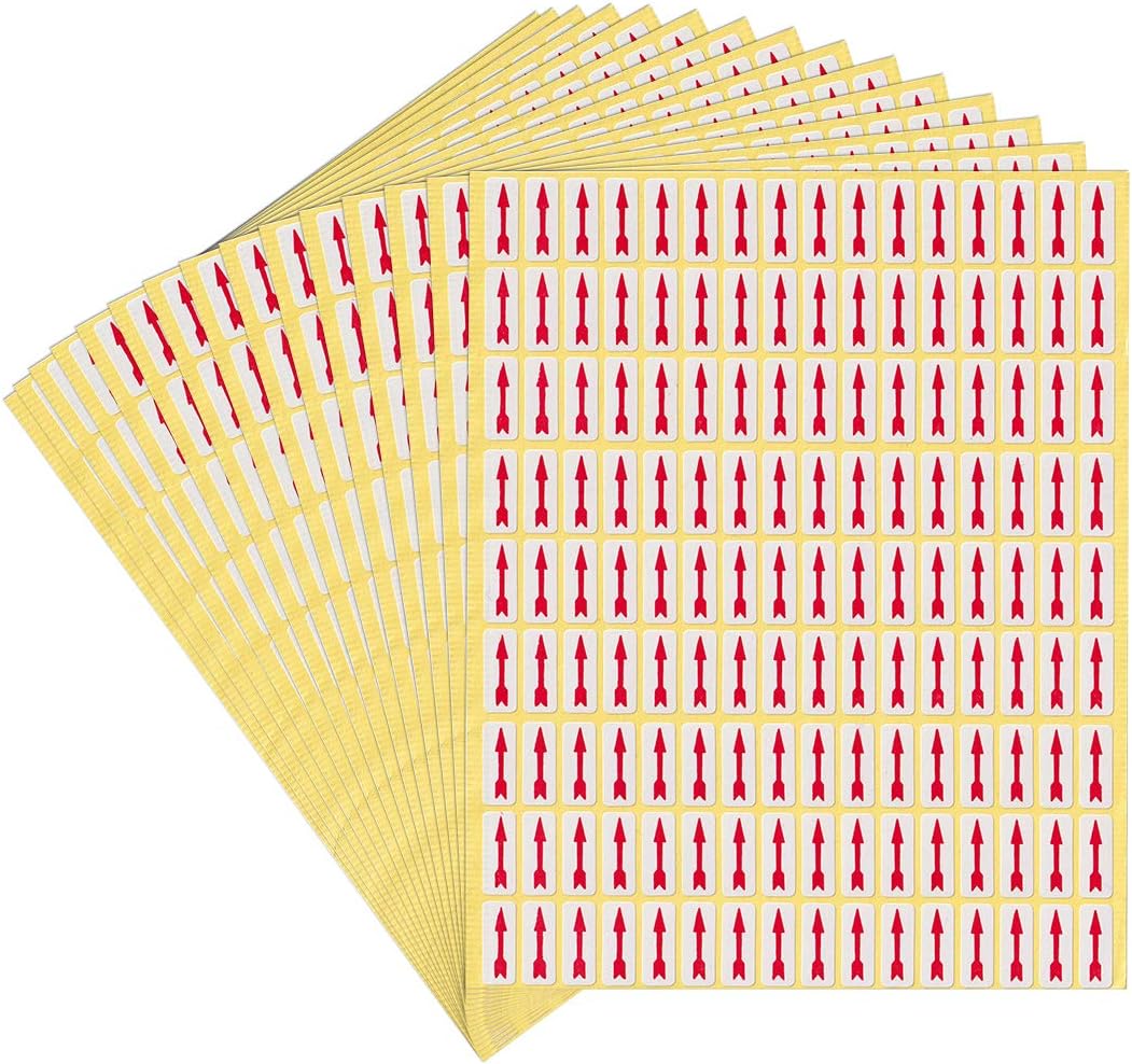 dealzEpic - Red Long Arrow Stickers - Self Adhesive Peel and Stick ...