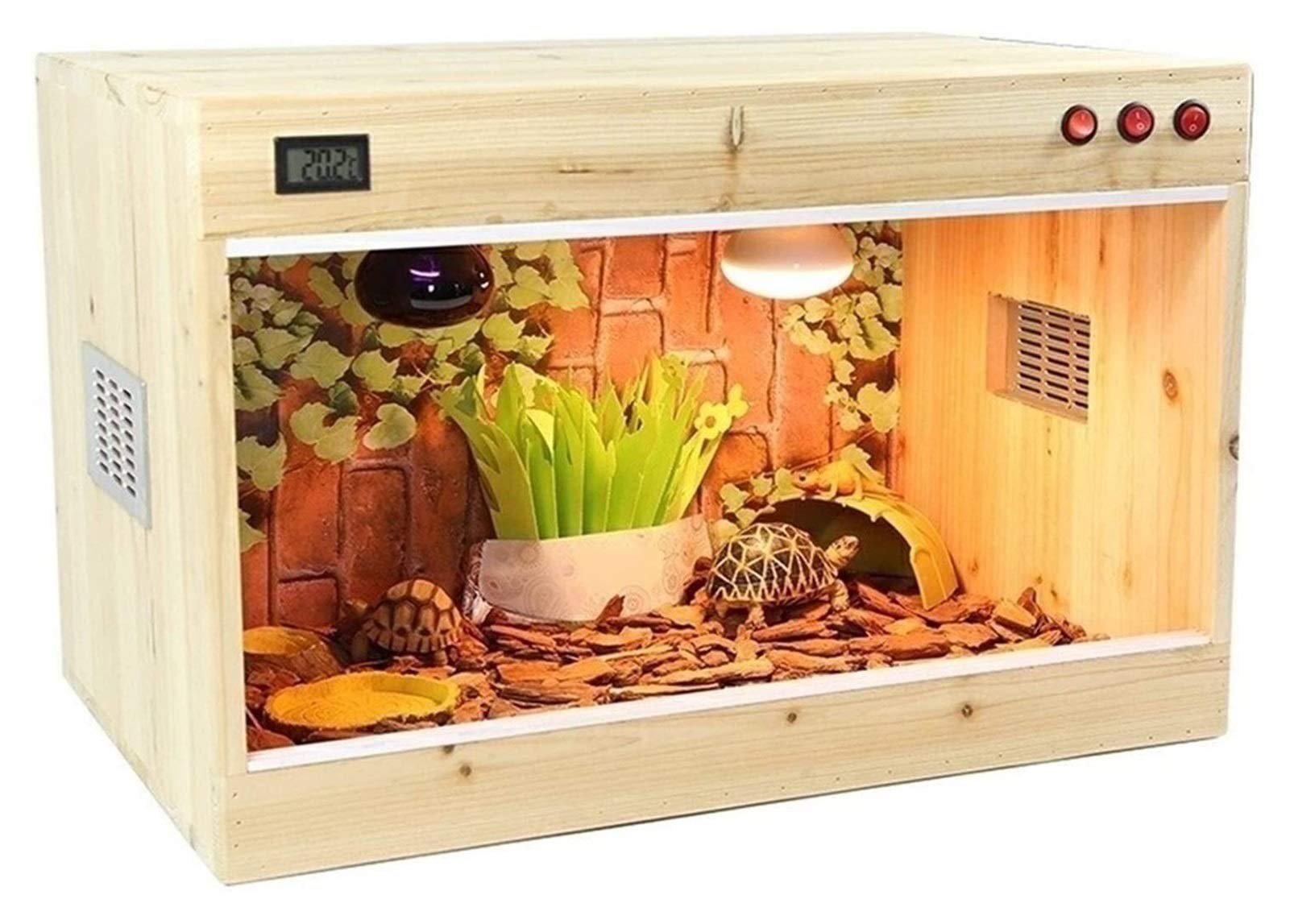 Artykuły dla zwierząt Zbiornik na płazy, Terrarium dla gadów biurowych, Pudełko do reprodukcji żywej żywności dla gadów, żółwi, Pudełko do hodowli gadów