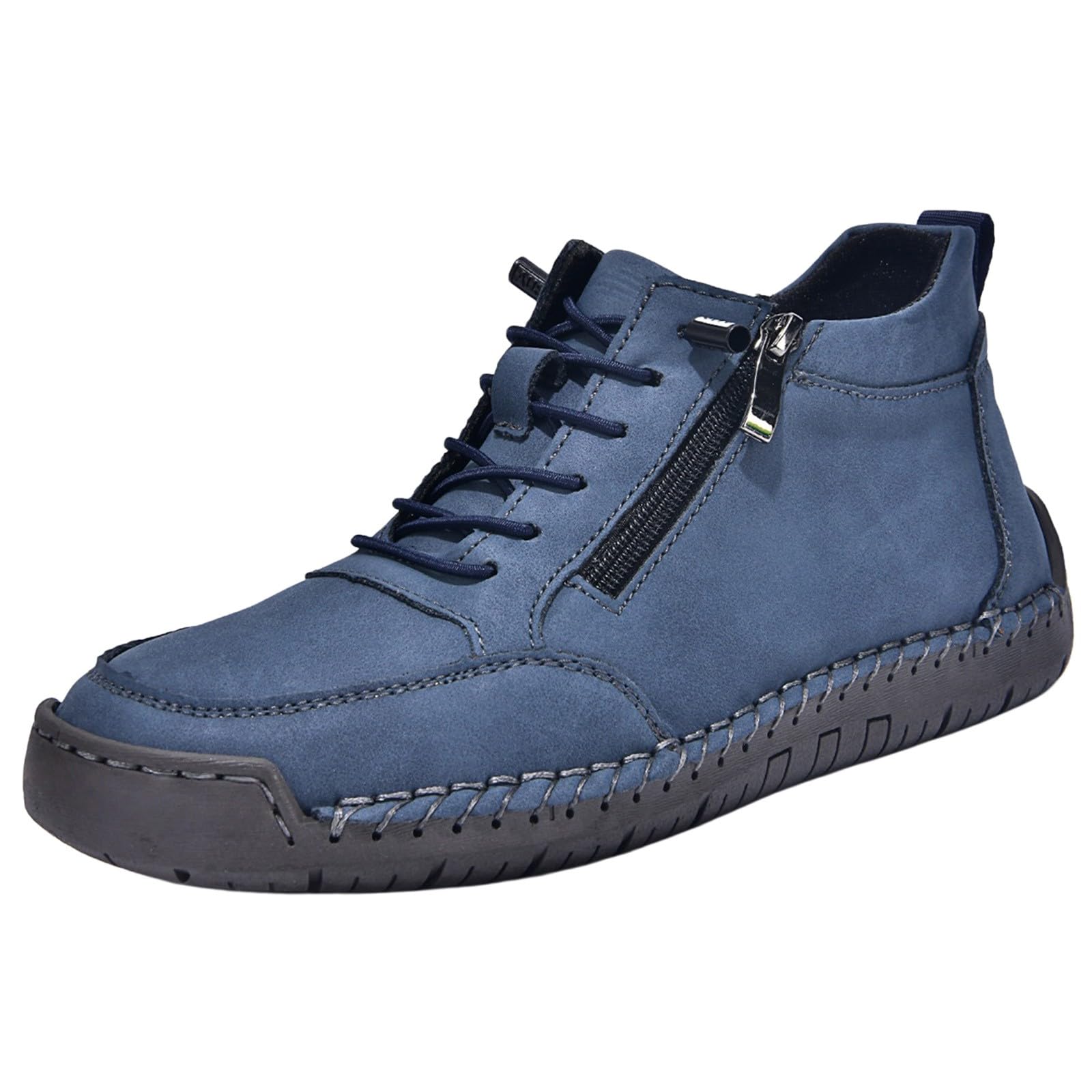 Bottines décontractées pour femme avec lacets et fermeture éclair - 7