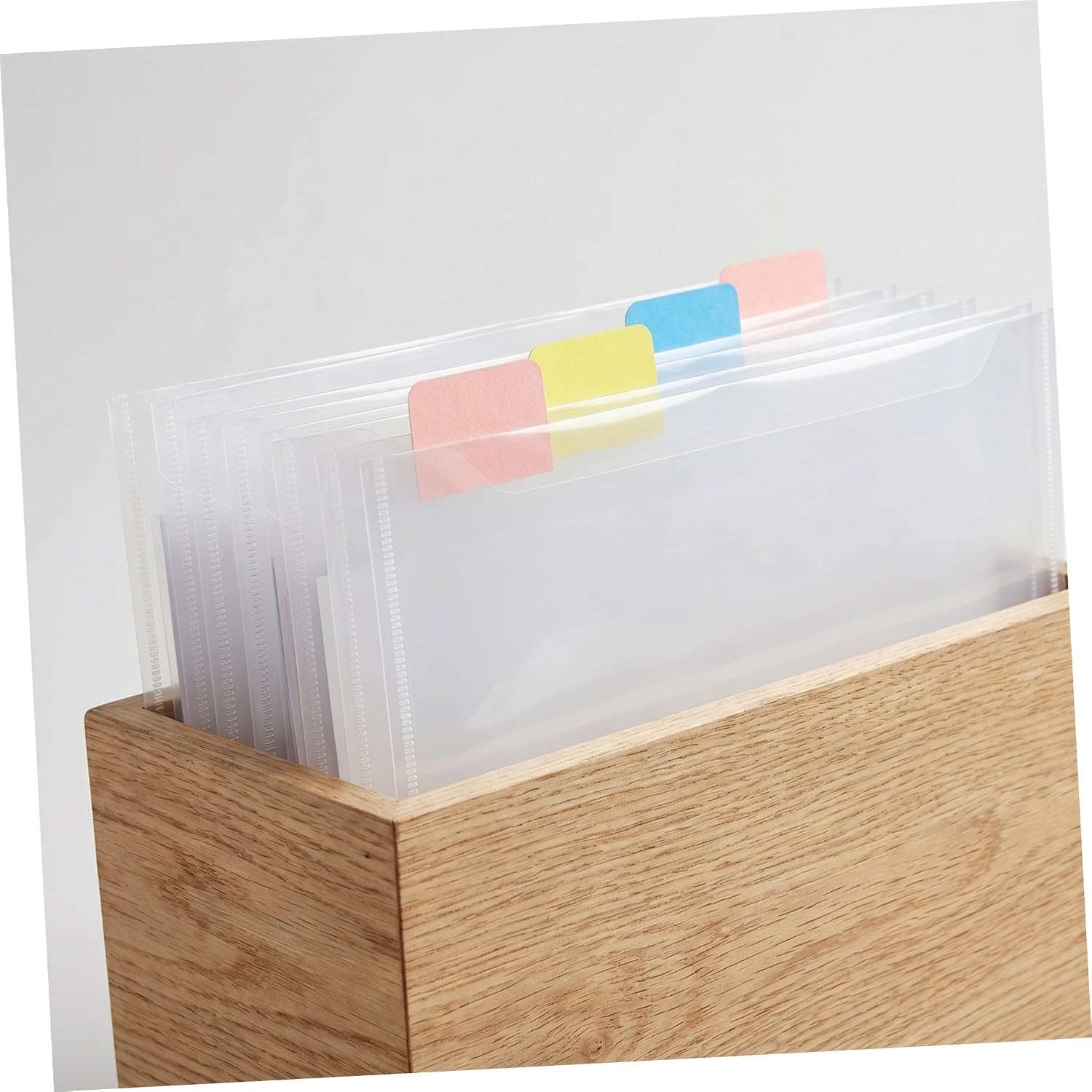 Scrapbook Paper Storage Bag Organizer with Tabs, 6x6 Inch