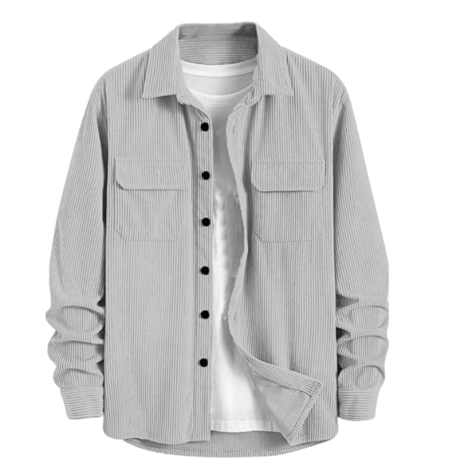miramichi Men's Full Sleeve Corduroy Striped Casual Jacket, Ideal for Everyday Stylish Outfits-picture-48