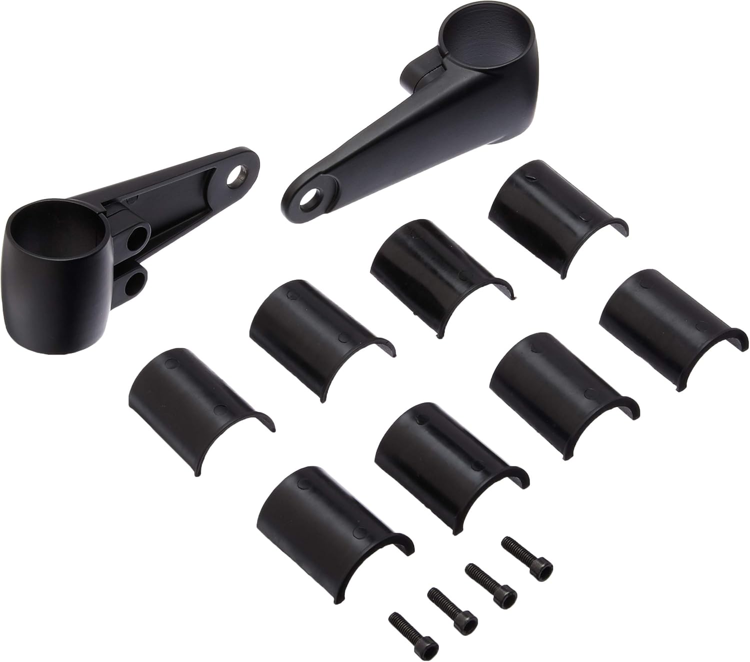 Krator NP010 Black Universal Polished Aluminum Head Fork Mounting Bracket (Fits 35mm, 39mm, and 41mm Forks)