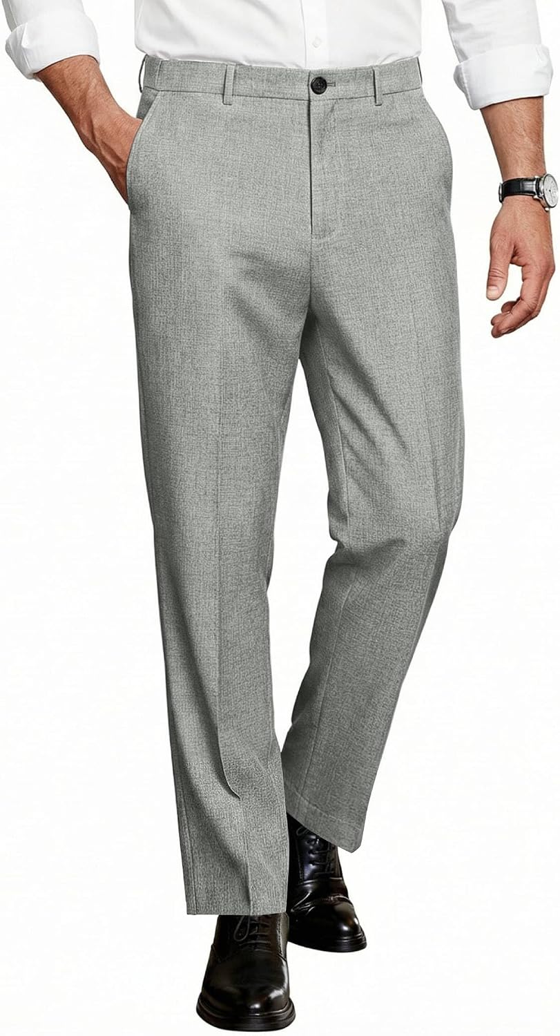 COOFANDY Men's Casual Pants Elegant Dress Pant Classic Fit Formal Suit