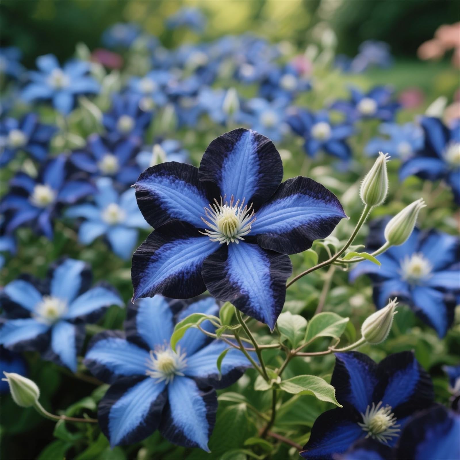 Mix Golden Jade Carving Feels Perfect Shade/Tolerant Climbing Clematis Bulb/Garden Ornamental plant-5bulbs-B โ image 1