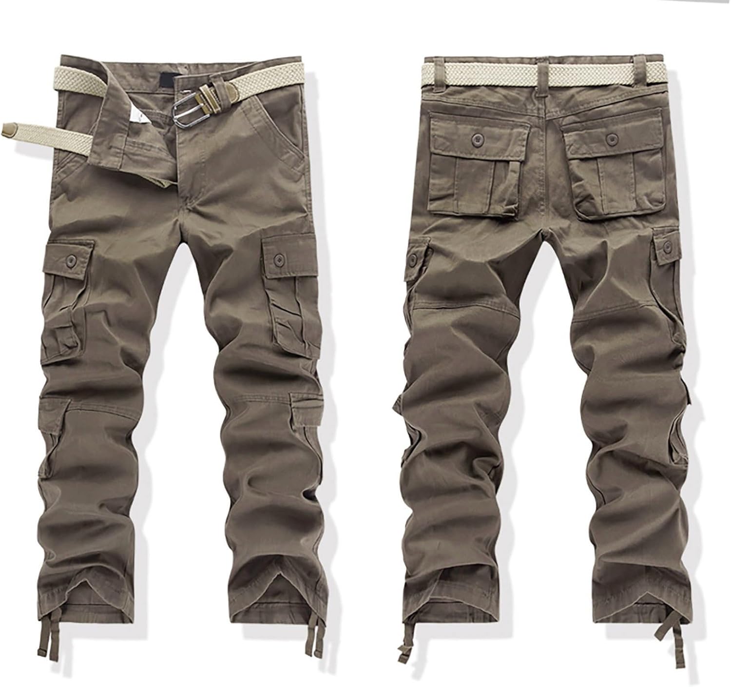 Men's Stretch Tactical Pants Water Resistant Ripstop Cargo Pants Cotton Outdoor Lightweight Work Hiking Pant