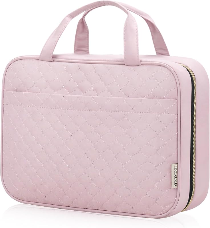 HXLGMD Necessaire de viagem suspensa com gancho, organizador de cosméticos, cor Pink, 1 unidade