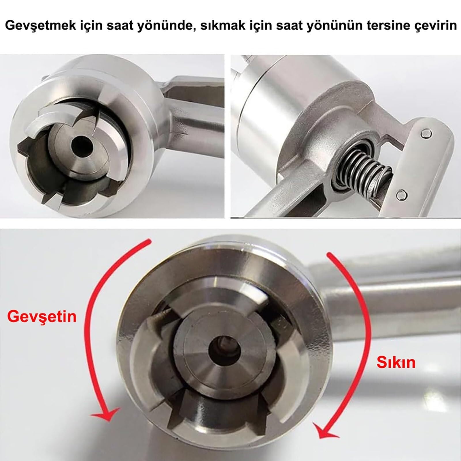 Tapón manual para botellas pequeñas, cierra tapas de 11-20 mm | Construcción de aluminio y acero inoxidable. Sella sin dañar la boca ni la tapa. Para laboratorios(A,15mm)
