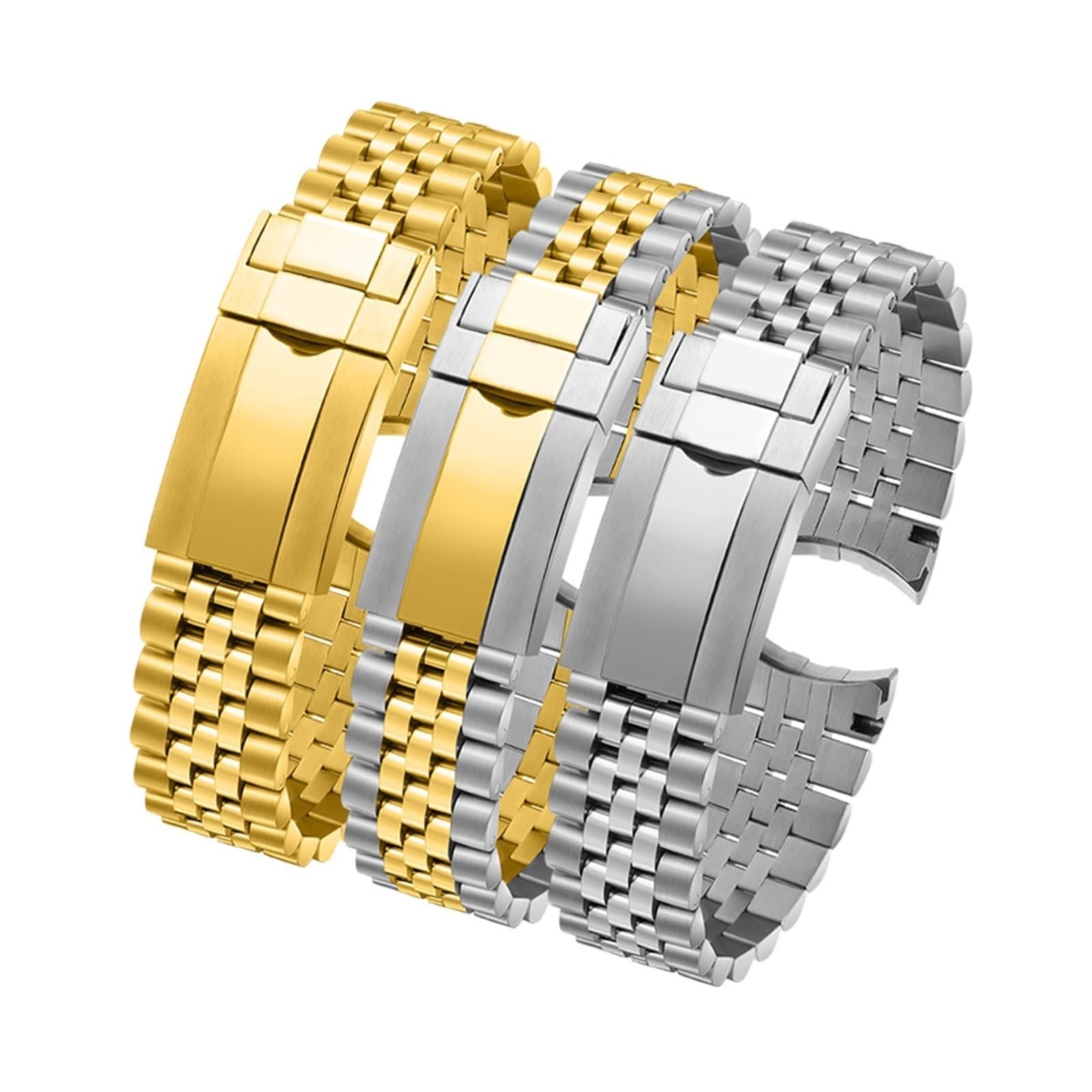 Bracelets de Montre en Acier Inoxydable Bracelets de Montre en Acier Inoxydable(Silver)