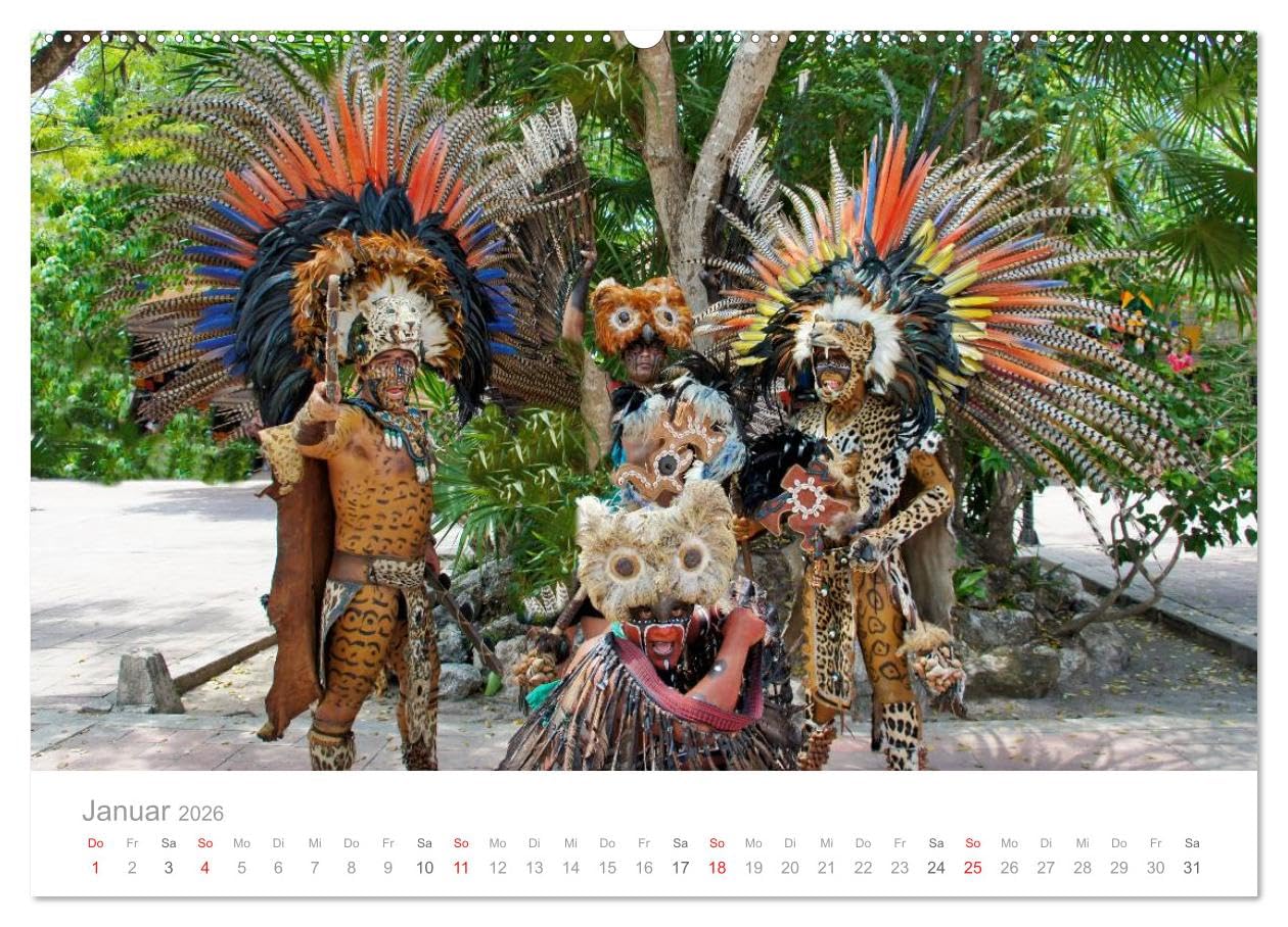 Tulum - Mexico (Wandkalender 2026 DIN A2 quer), CALVENDO Monatskalender: Monatskalender mit Mayastadt in der Karibik. (CALVENDO Orte)