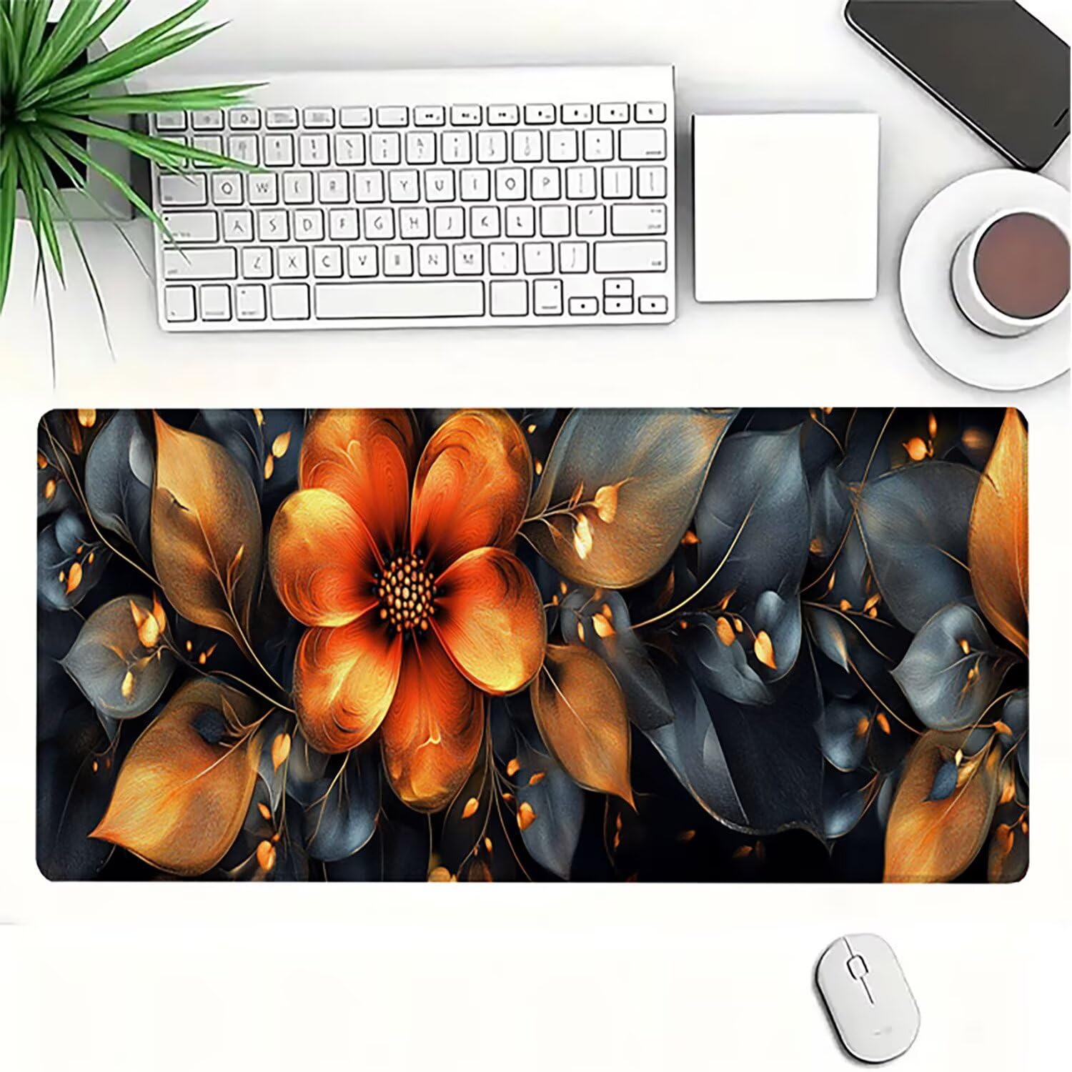 Generico Lejnlnng Tappetino Mouse Gaming XXL -160x80cm - Natale Tappetino Scrivania Grande, Albero Di Natale Impermeabile Tappeto Mouse con Base in Gomma Antiscivolo, per Gaming e Ufficio JL-8066