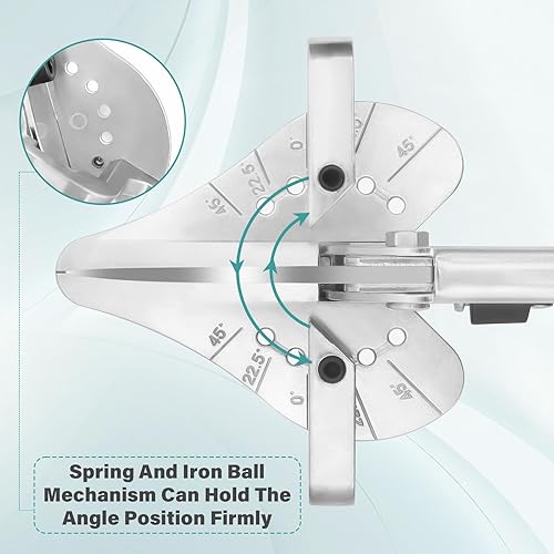 Miniatura 4 de OShine Tijeras de inglete de 22.5 grados para corte angular de molduras de madera, herramienta de corte de cuarto redondo, cortador de molduras de