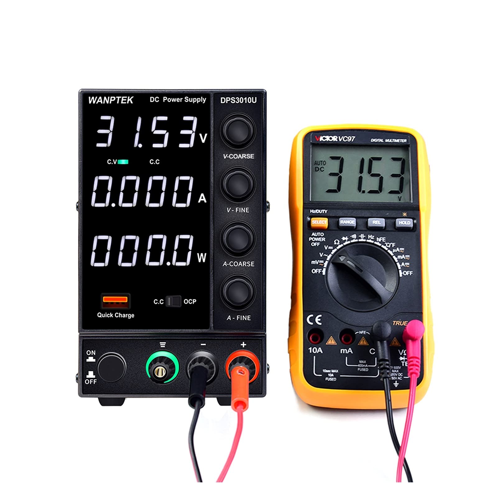 Transformador ​De Potencia Cambio de Fuente de alimentación DC Ajustable 4 dígitos Laboratorio Banco Fuente de energía 30V 10A 30V 5A 0. 01V 0. 001A AC Transformador Interruptor