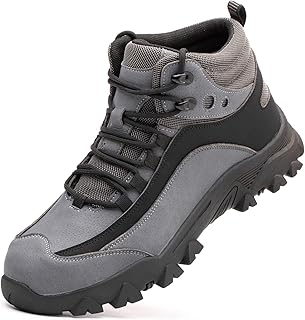 Sponsored Ad - Arillwe Steel Toe Boots, Men High Top Steel Toe Sneakers Waterproof Lightweight Comfortable Work Safety Sho...