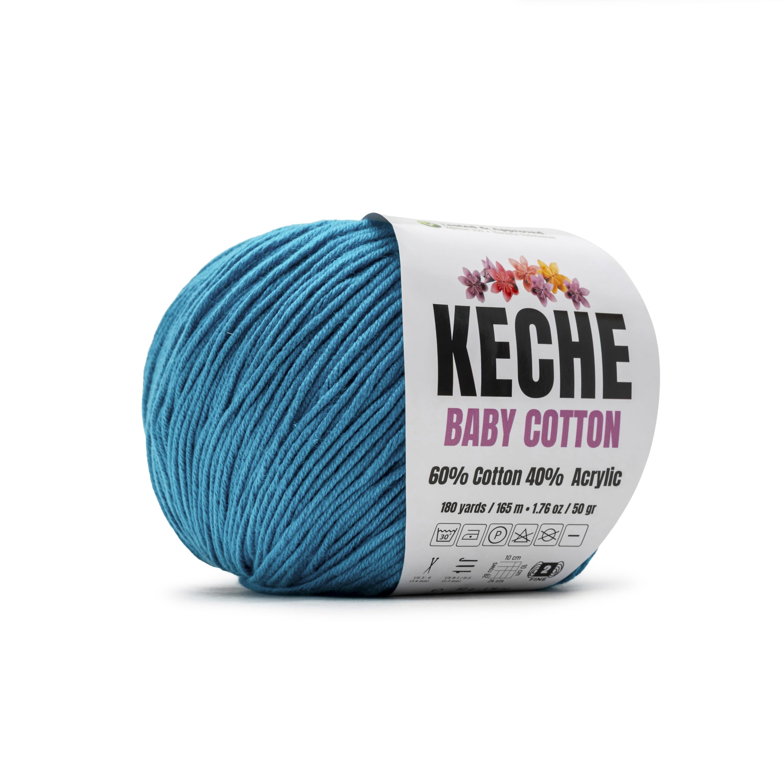Amazon.com: Keche Baby Cotton, 60% Cotton 40% Acrylic Yarn, Soft