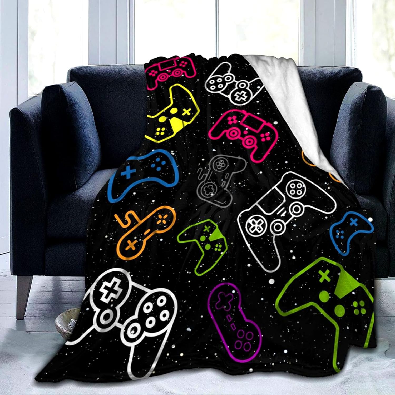 Gaming Blanket Soft Flannel Gamer Throw Blankets Video