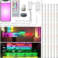 Vista 4 de MY BEAUTY LIGHT Tira de luz LED RGBW de 12V 1.64FT con receptor