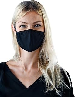 Reusable Face Masks, CKDCARES Cloth Face Masks, Pack of 5 pcs, Washable, Anti-Dust, Unisex, Cotton Made, Black, Perfect for Personal Use