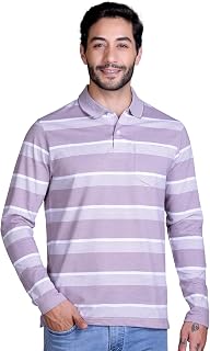 SANE ORIGINALS Full Sleeves Polo T-Shirt for Men with Pocket || Stripe Collar and Pocket T-Shirt for Men Long Sleeves Price In India