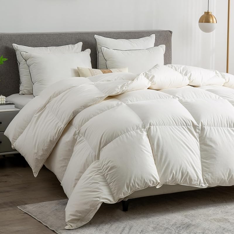 BPC Luxus Pehelypaplan 155x220 cm - Organikus Pamut Négy Évszakos Dunyha, Ultra-Puha Szállodai Minőség, Hipoallergén, Légáteresztő, Oeko-Tex