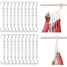 Wonder Hanger Max 20-Pack Space-Saving Hangers, 360 Hooks, White