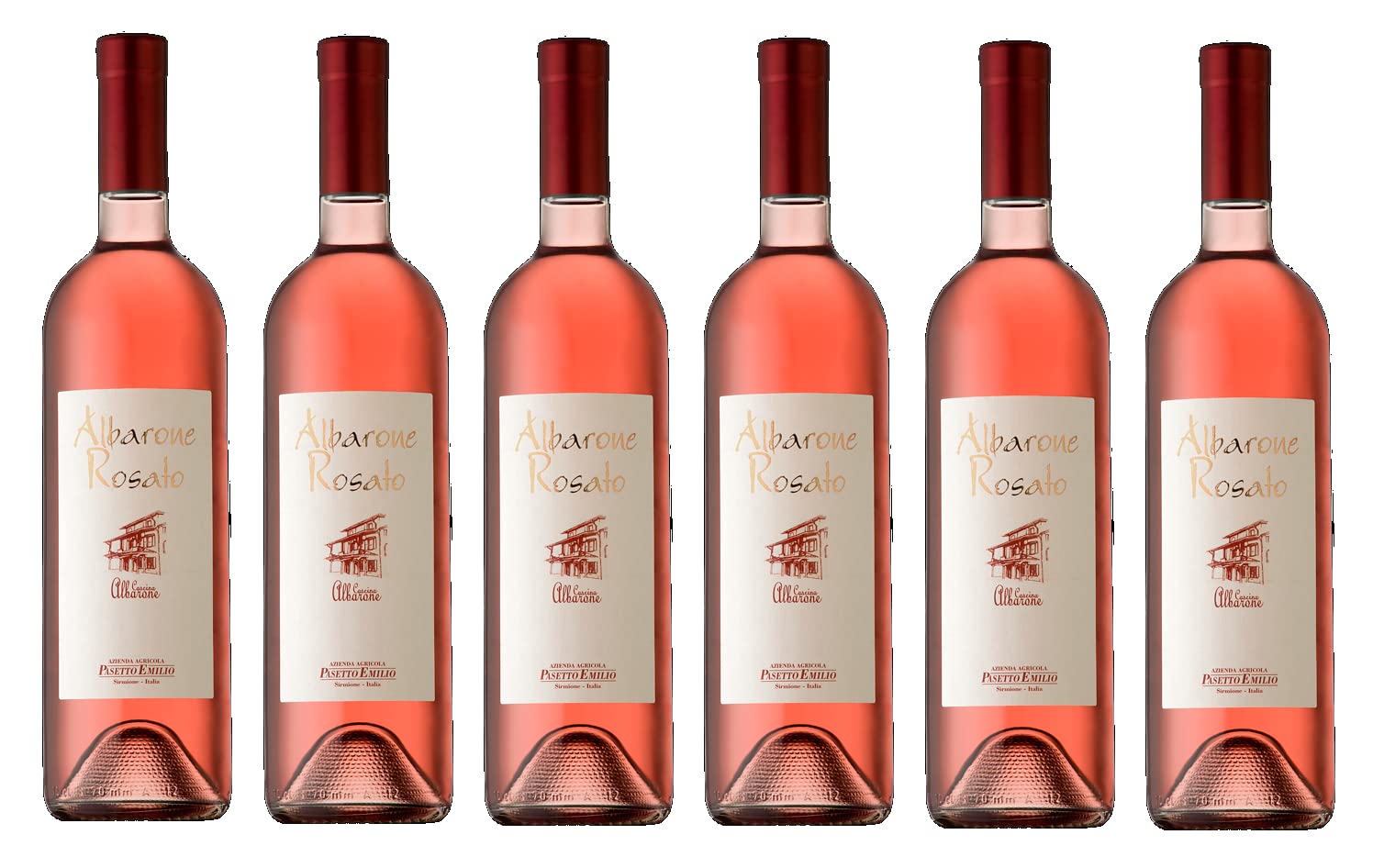 6x 0,75l - 2024er - Pasetto Emilio - Cascina Albarone - Albarone Rosato - Lombardei - Italien - Rosé-Wein trocken