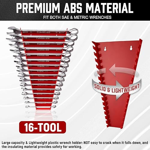 Miniatura 3 de ALOANES Organizador de llaves de plástico ABS de 32 ranuras, organizador de llaves colgantes para caja de herramientas y pared, compatible con