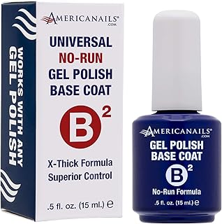 Americanails B2 No-Run Gel Polish X-Thick Formula Base Coat .5oz