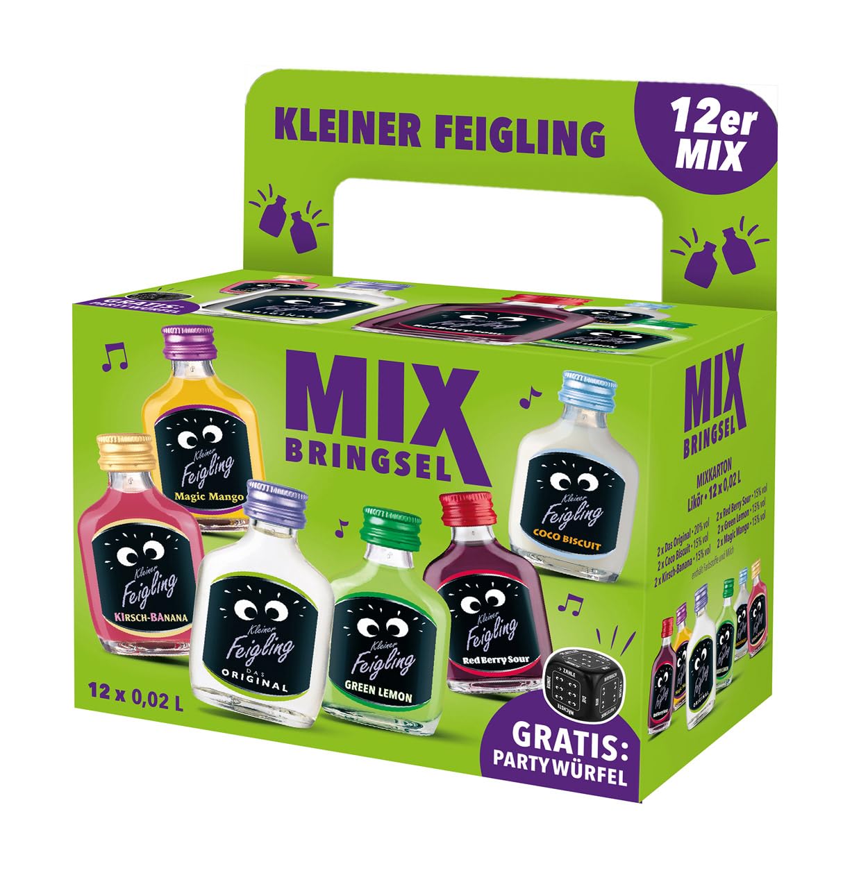 Kleiner Feigling Mixed Gift Set (12 x 20 ml) – The Iconic Vodka