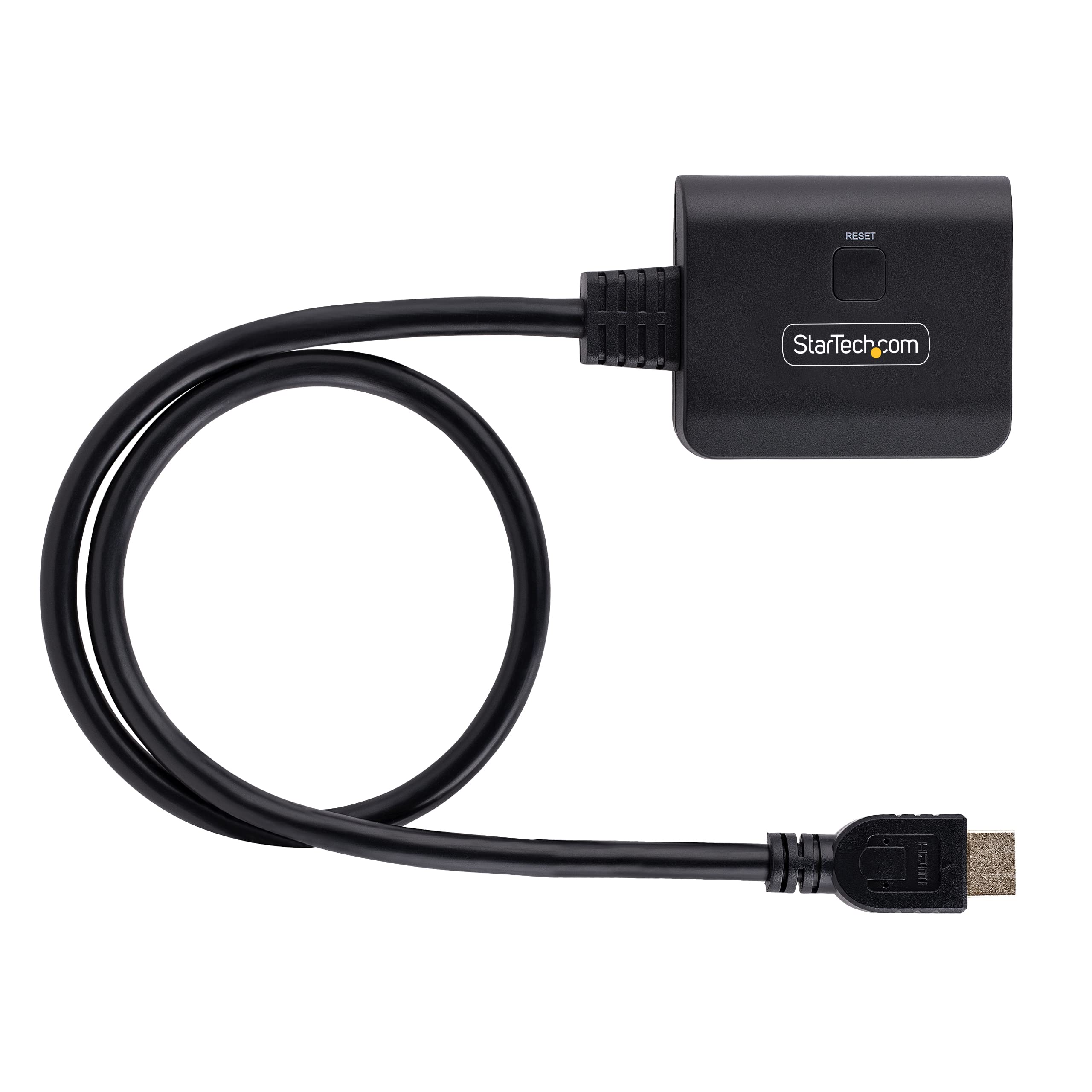 StarTech Splitter HDMI 1 a 2, 4K 60Hz HDMI 2.0, HDR, Cavo Integrato 50cm | Duplica un Segnale HDMI su 2 Display