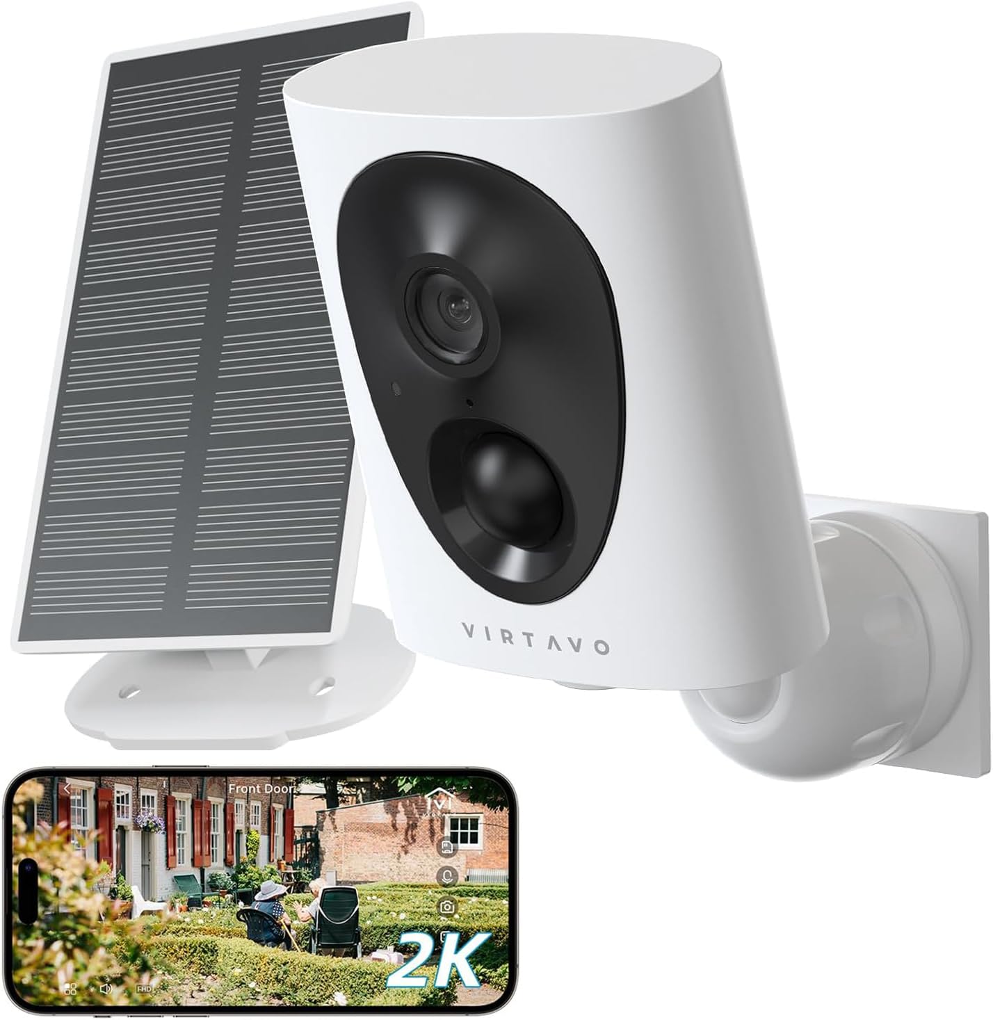 virtavo 防犯カメラ 屋外 ワイヤレス 充電式 カラフルナイトビジョン 監視カメラ 見守りカメラ 電池式 ネットワーク ペットカメラ WiFi Amazon.co.jp: virtavo 防犯カメラ 屋外 ワイヤレス 充電式 カラフル