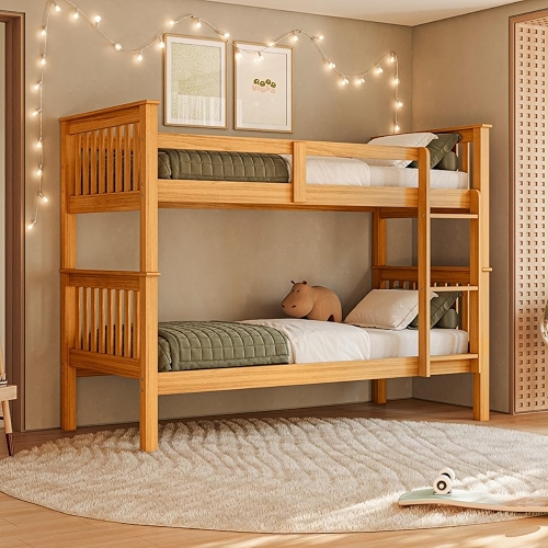 Cama Beliche Solteiro Dupla Suspensa Madeira Woodstore Mel Cama Beliche Solteiro Dupla Suspensa Madeira Woodstore Mel