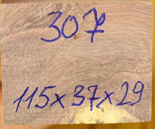 Miniatura 5 de Cuchillos estabilizados BURL de madera de bloque de madera que giran en blanco con mango y mango estabilizador de jugo de cactus (#307)