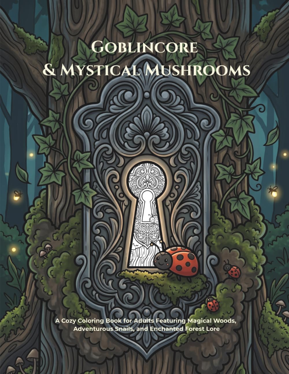 GOBLINCORE & MYSTICAL MUSHROOMS: A Cozy Coloring Book for Adults Featuring Magical Woods, Adventurous Snails, and Enchanted Forest Lore