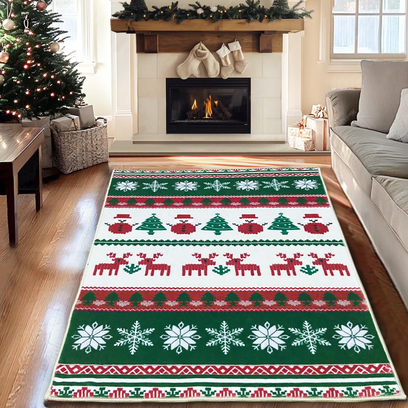 Tapis De Couloir Long 60X240Cm Tapis De Passage Lavable Antidérapant Doux Microfibre Vintage