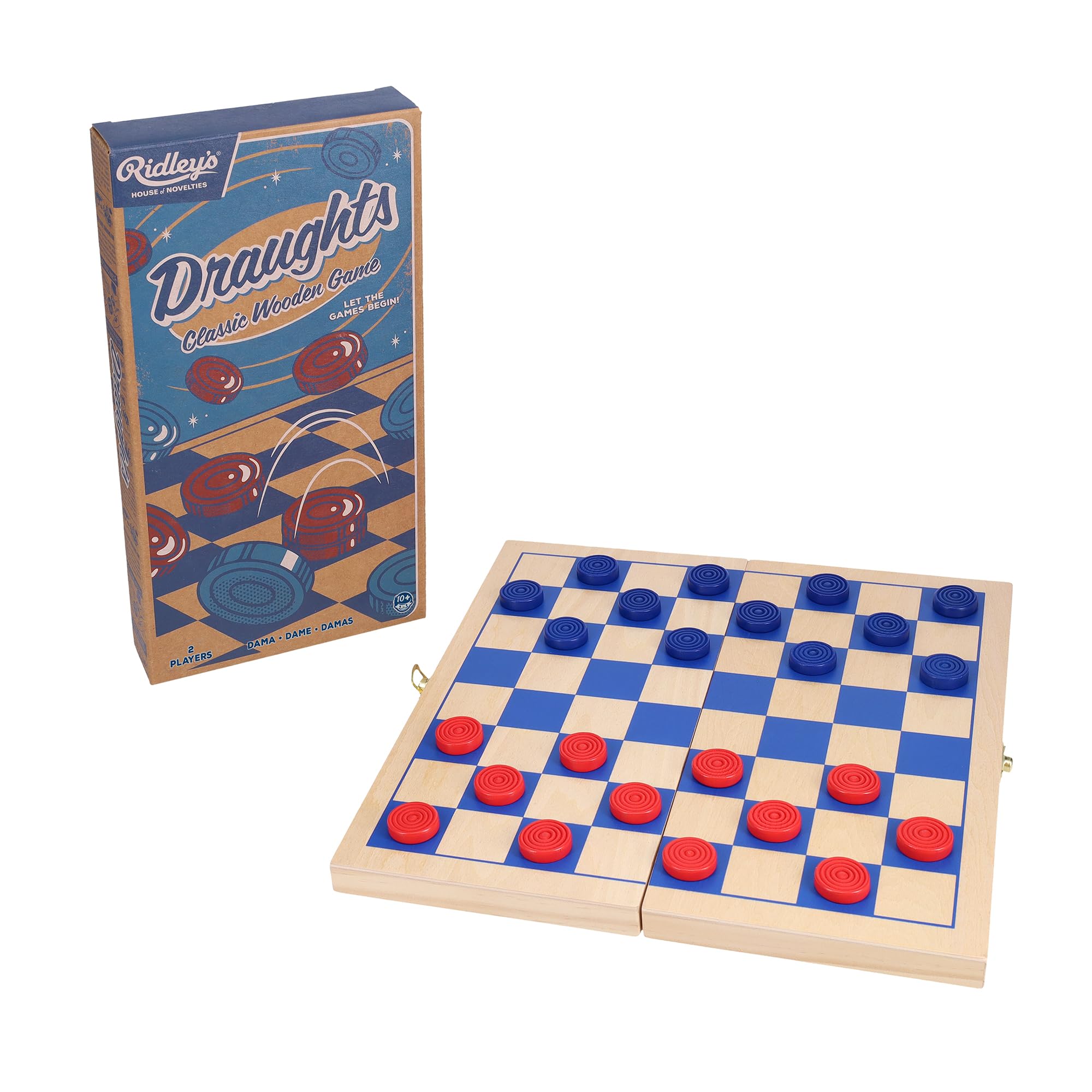 Ridley’s | House of Novelties - Draughts | Classic Board Game | Ages 10+ | 2 Players