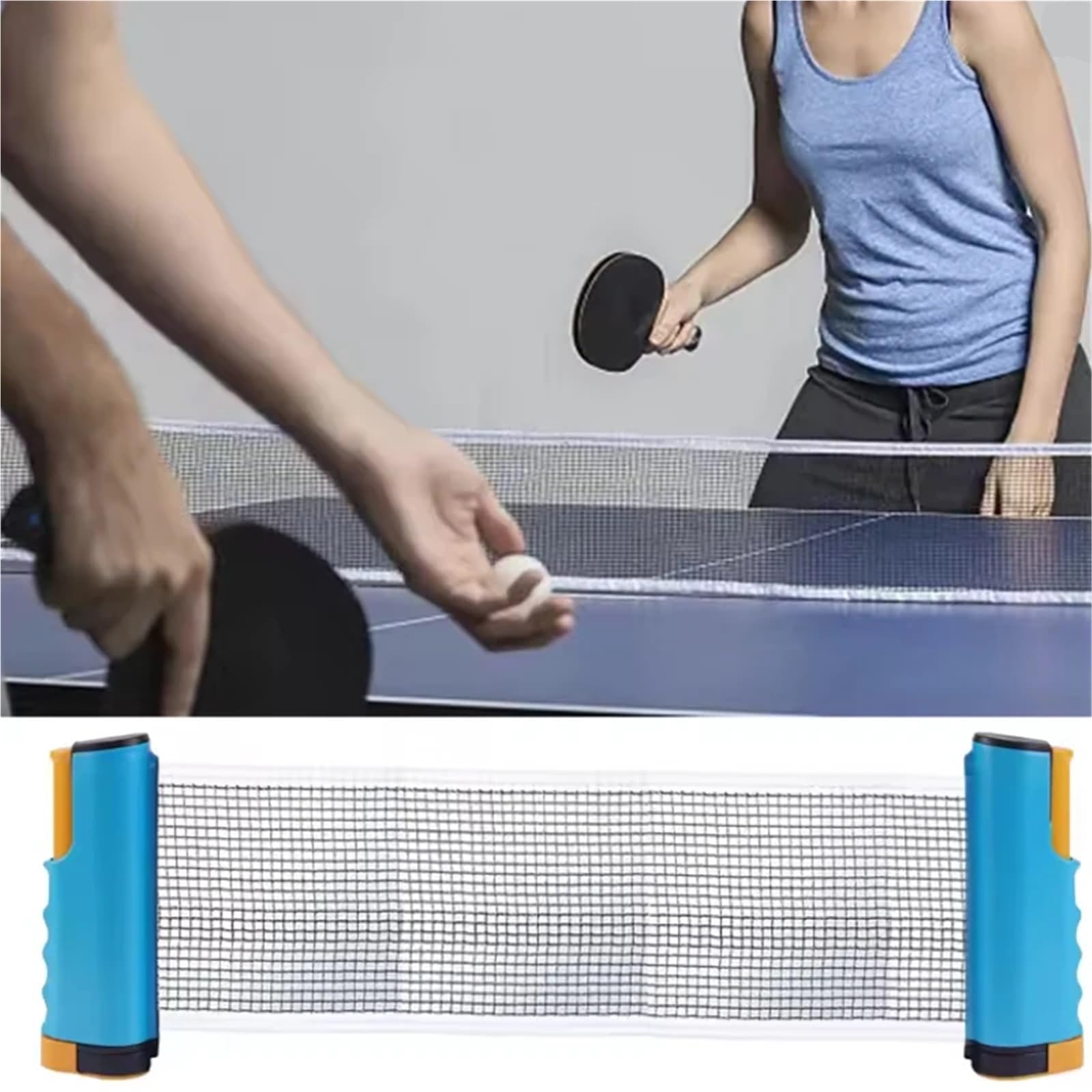 Tragbare Tischtennisnetzabdeckung Messgerät Einziehbares Set Catcher Racks Einstellbare Werkzeuge Outdoor Home Sport Clip Auf Für Tisch