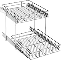 Vista 14 de ROOMTEC Organizador de armario extraíble (22½ pulgadas de ancho x 21.5 pulgadas de profundidad), 2 niveles de almacenamiento extraíble para cajón