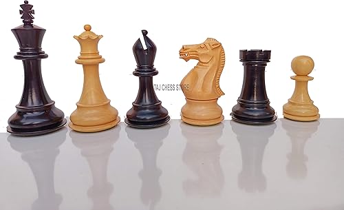 Miniatura 2 de Solo piezas de ajedrez Staunton profesionales | Ajedrez de madera artesanal premium ebonizados | Juego de ajedrez de lujo | Ajedrez ponderado - 2