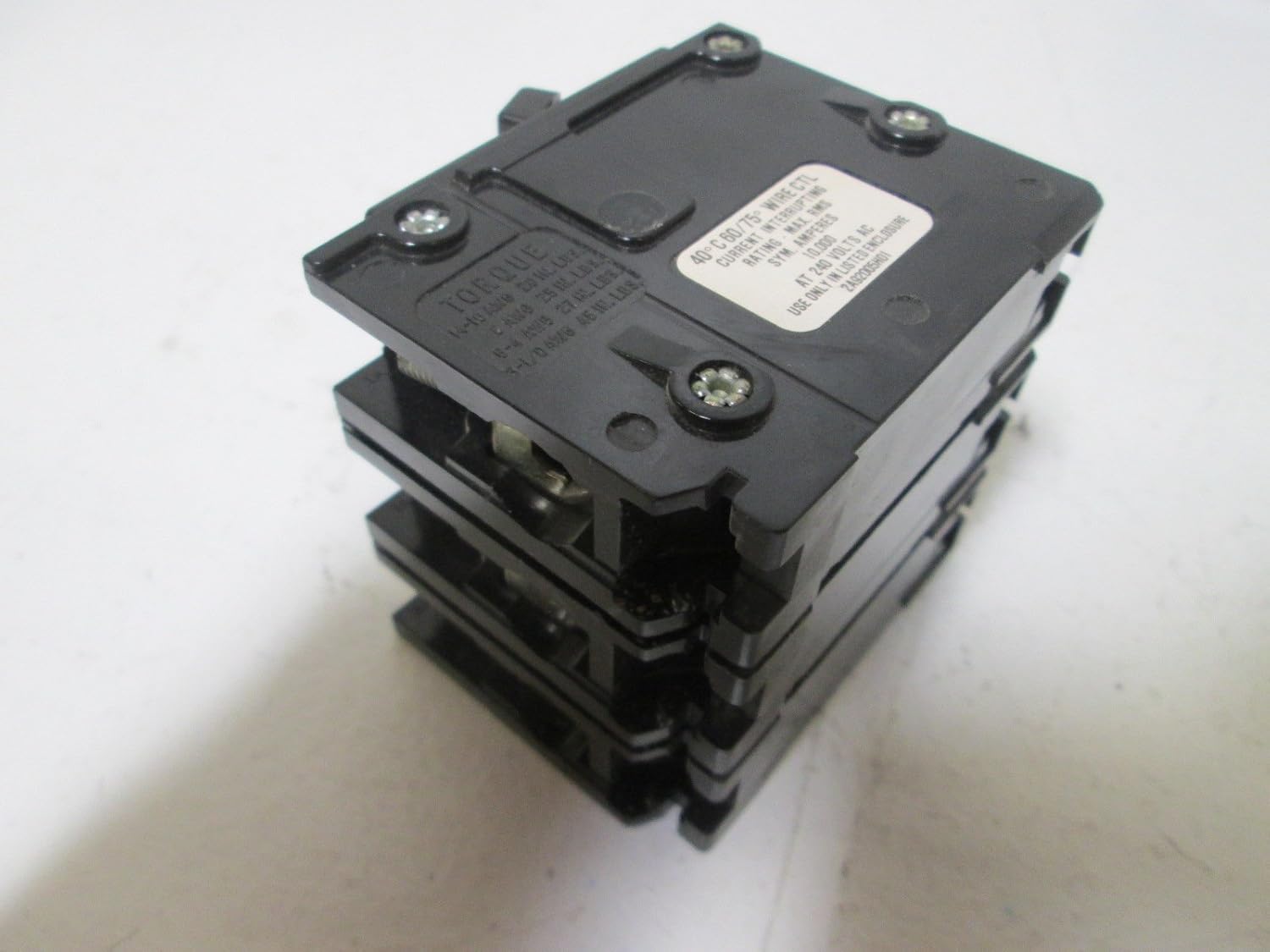Eaton Cutler-Hammer CHBR330 C-H BR330 30A BR Plug ON 3P 240V 10KAIC, Black