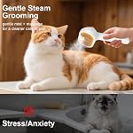 3-in-1 Pet Steam Brush Set for Dogs & Cats, Grooming Comb with Spray, Defur Tool, Water-Assisted Hair Removal, Spritz Brush, Multi-Purpose Kit, Undercoat Rake, Deshedding Brushes, Dematting Brush.