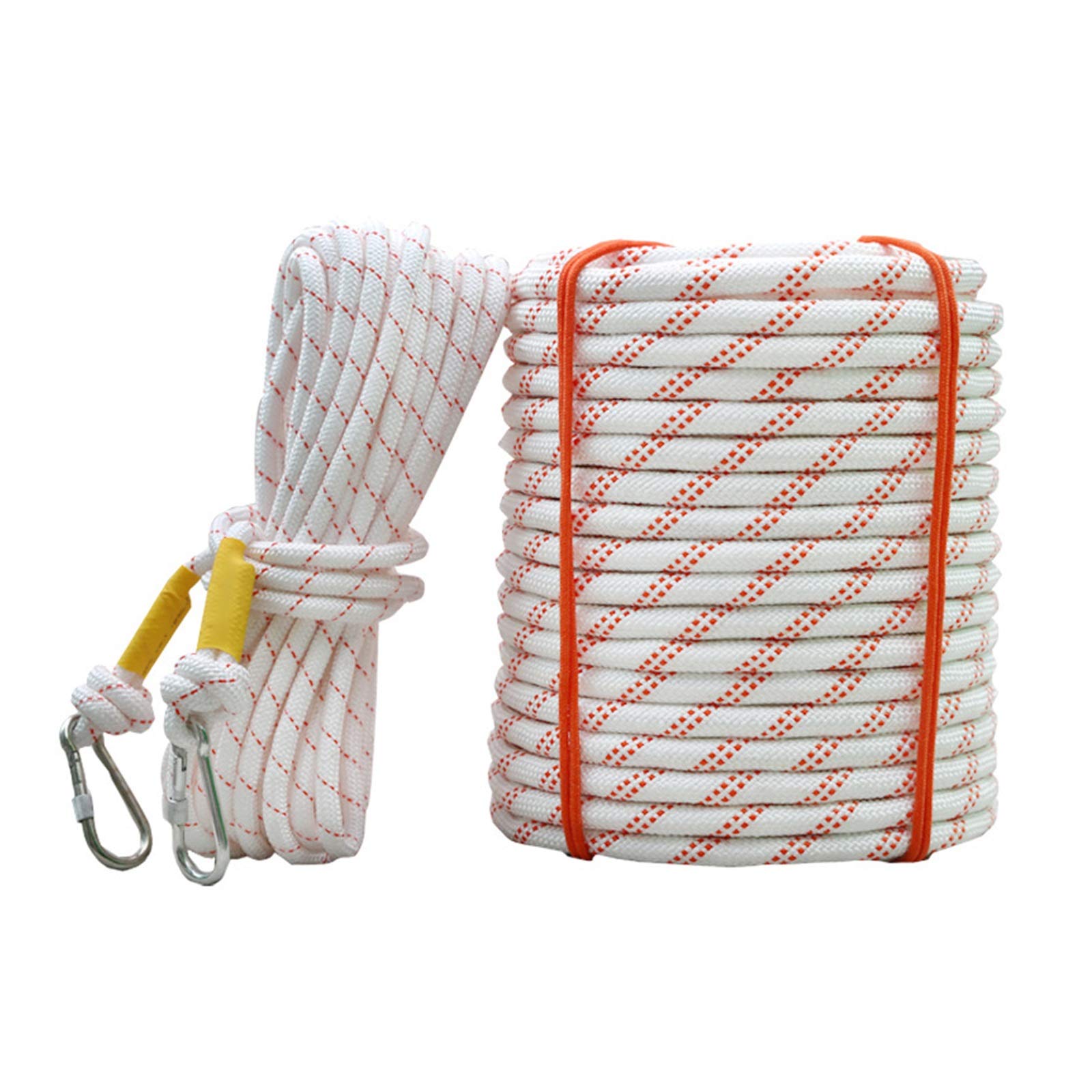 Cuerda de escalada Cuerda de seguridad multifuncional de 10 mm, Cuerda de protección de seguridad para aventuras al aire libre, Cuerda de escalada Cuerda de nylon ignífuga Cuerda de rapel, C