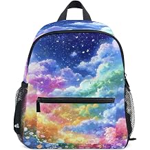 Sea of Clouds Mini Backpack for Girls 3-8, Lightweight Toddler backpack with Multiple Storage Pockets, 10.6x4.13x12.6in