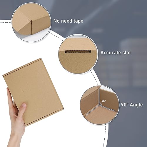 Miniatura 3 de Flamorrow Cajas de envío de 7 x 4 x 2 pulgadas, paquete de 25, caja de cartón corrugado, sobre y embalaje para pequeñas empresas
