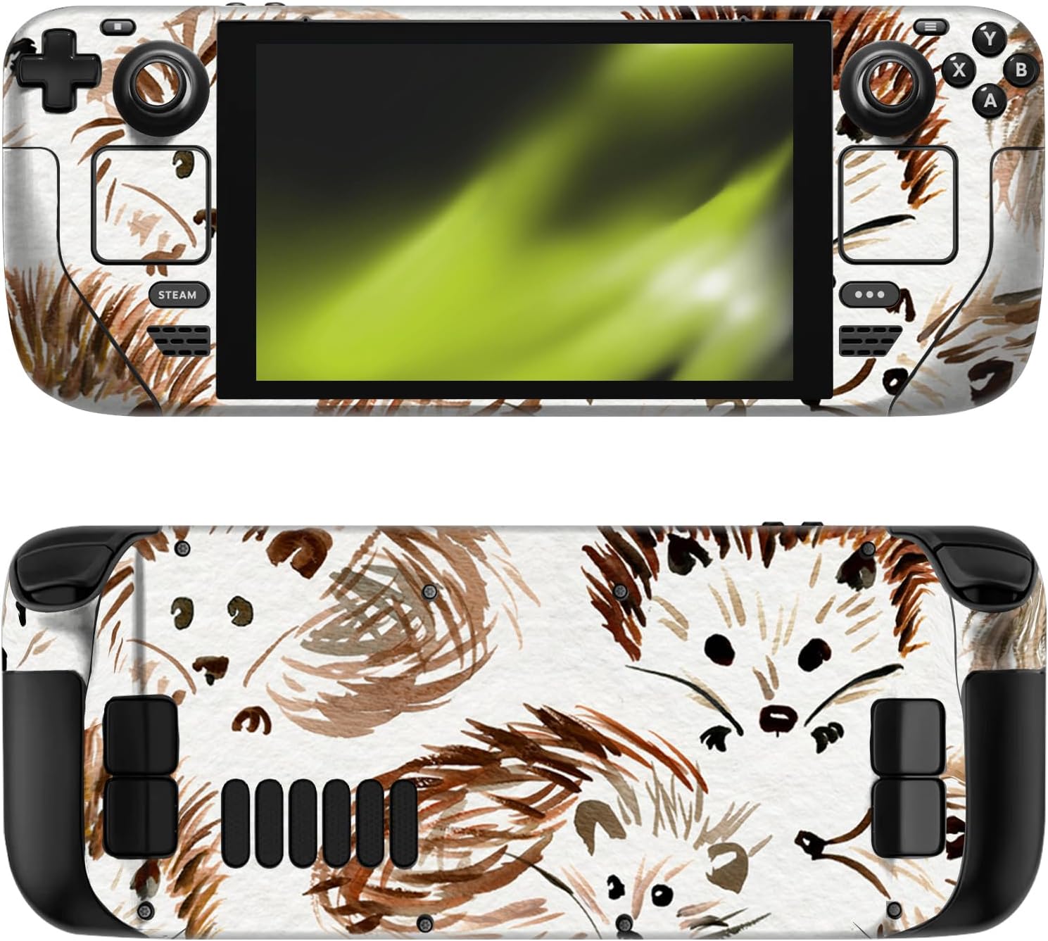 Head Case Designs Officially Licensed Cat Coquillette Hedgehogs Art Mix Vinyl Sticker Skin Decal Cover Compatible with Steam Deck