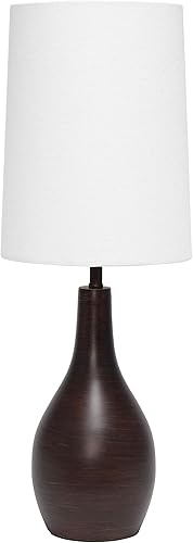 Simple Designs LT3303-RBZ Lámpara de mesa de lágrima, bronce de restauración