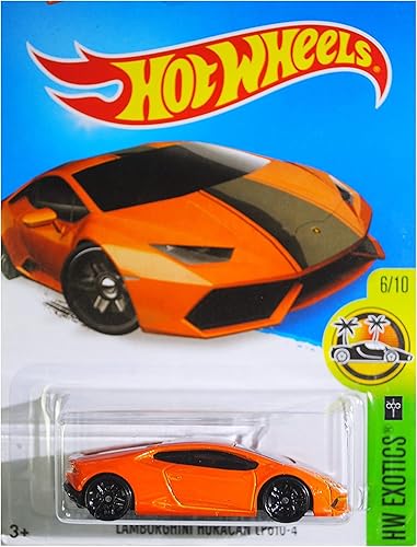 Miniatura 4 de Hot Wheels 2016 HW Exotics Lamborghini Huracan LP610-4 76/250, naranja